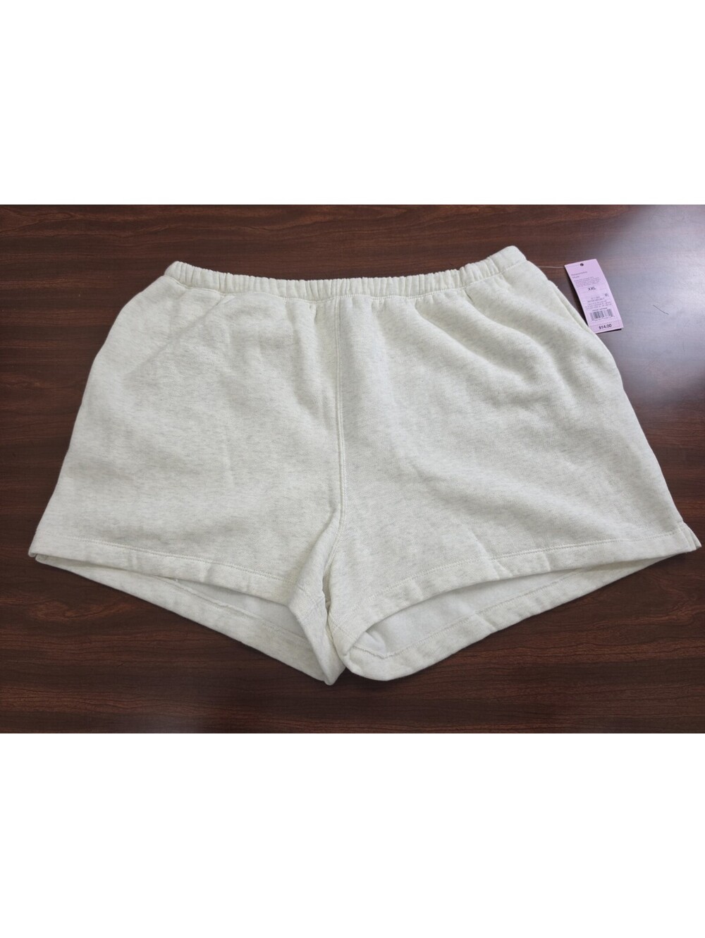 NWT Wild Fable Shorts Size 2X Cream Drawstring Knit Lounge Athletic Activewear